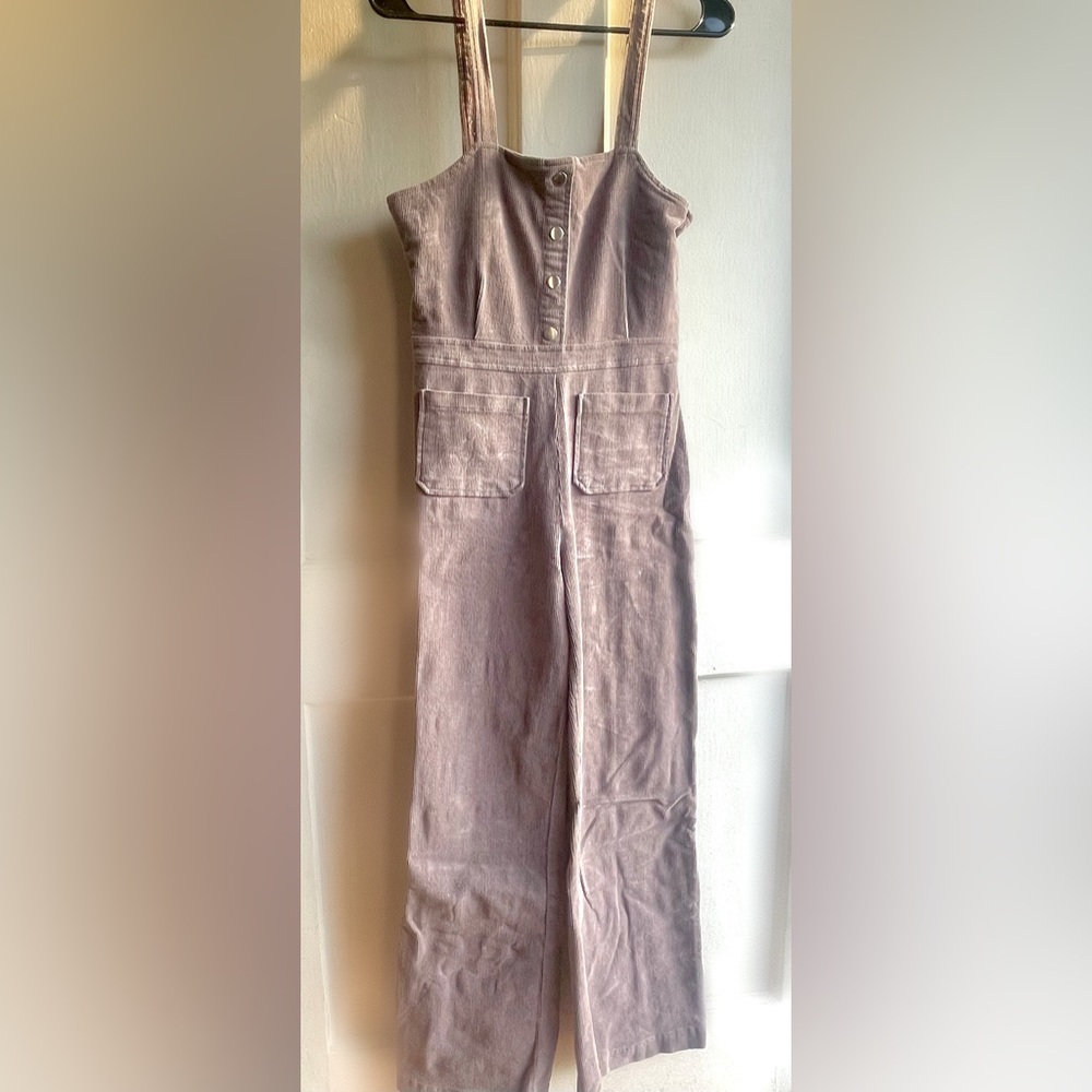 Light Purple Corduroy Jumpsuit Size M